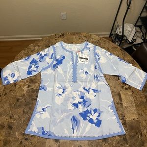 NEW!!! Gretchen Scott Cotton Embellished Tunic